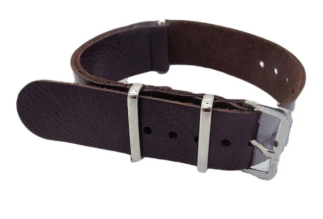 Bracelet Nato cuir LN90 - vue principale