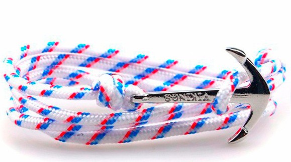 Steel anchor bracelet