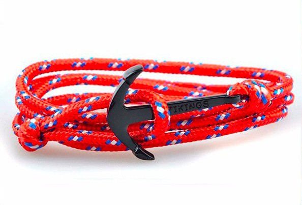 Bracelet ancre marine PVD noir