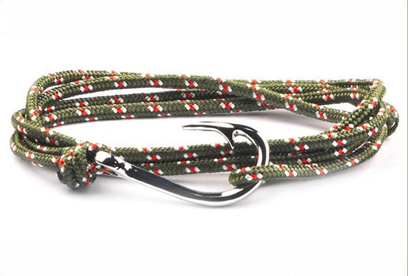 Bracelet hameçon acier Vikings