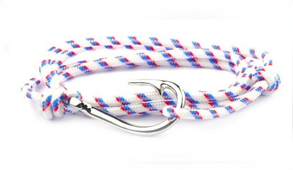 Bracelet hameçon acier Vikings