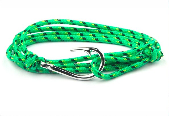 Bracelet hameçon acier Vikings