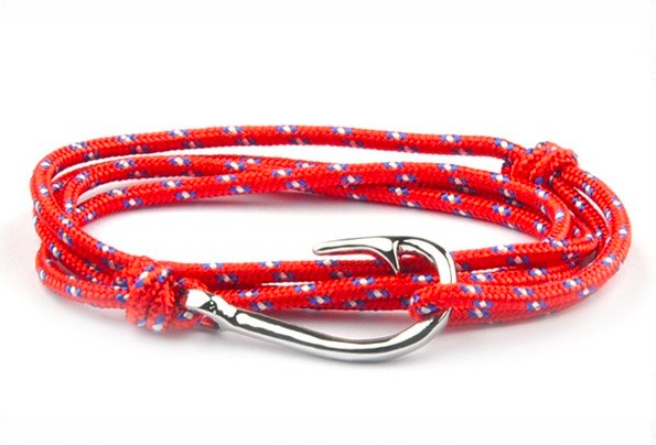 Bracelet hameçon acier Vikings