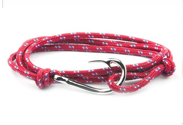 Bracelet hameçon acier Vikings