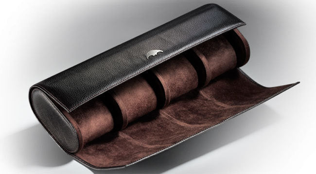 Phase De Lune leather watch case for 4 watches