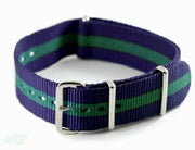 Bracelet nylon NATO Bleu/Vert
