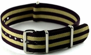 Bracelet nylon NATO Noir/Sable