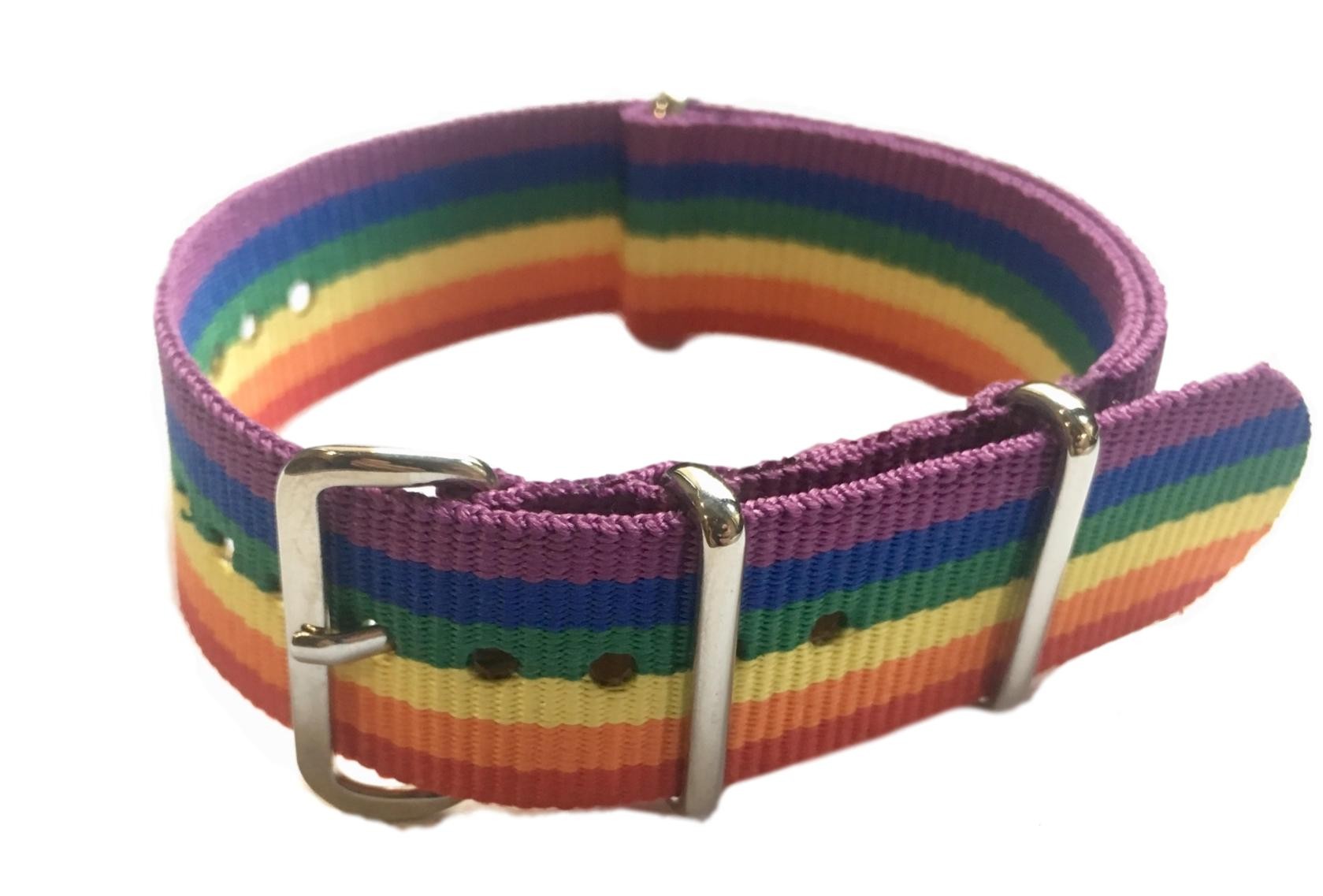 Bracelet NATO nylon motif ancre marine