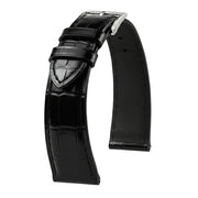 Bracelet Alligator Felix Brillant noir - KronoKeeper - vue principale
