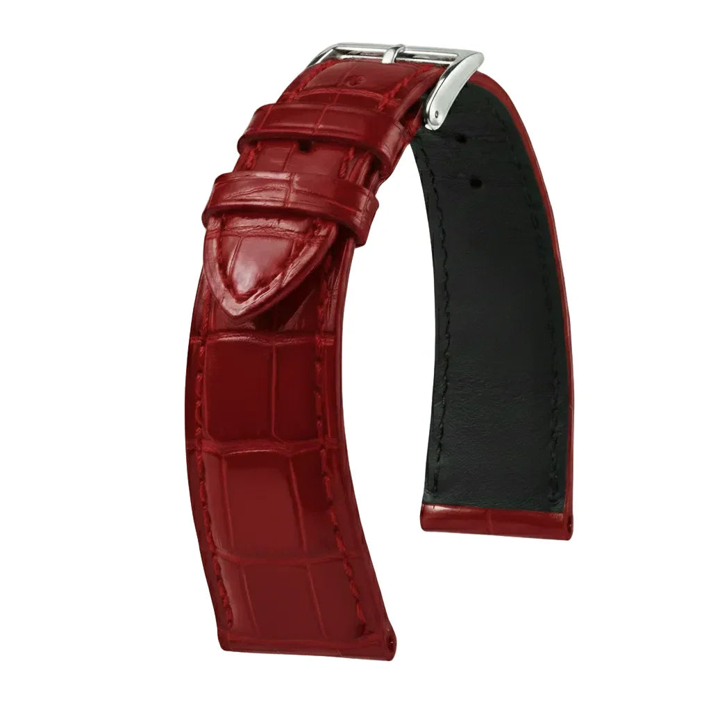 Bracelet Alligator Felix Mat rouge pastèque - KronoKeeper - vue principale