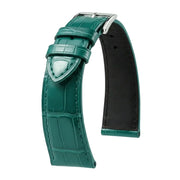 Bracelet Alligator Felix Mat vert paon - KronoKeeper - vue principale