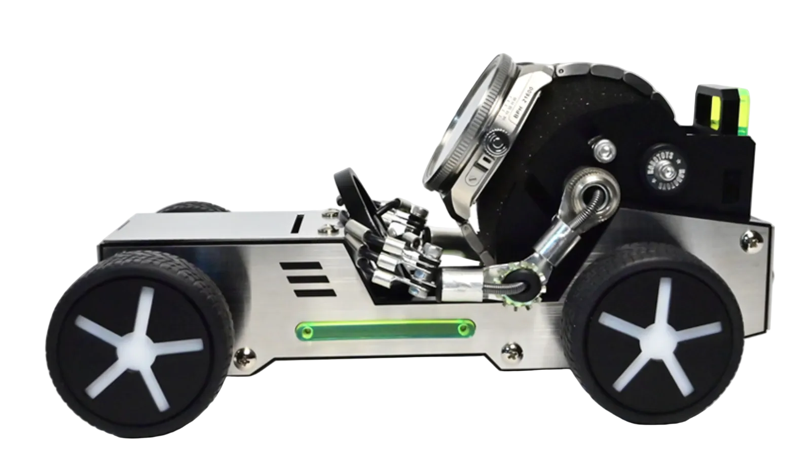 Support de montre voiture Robot Roadster Robotoys, vue de détail