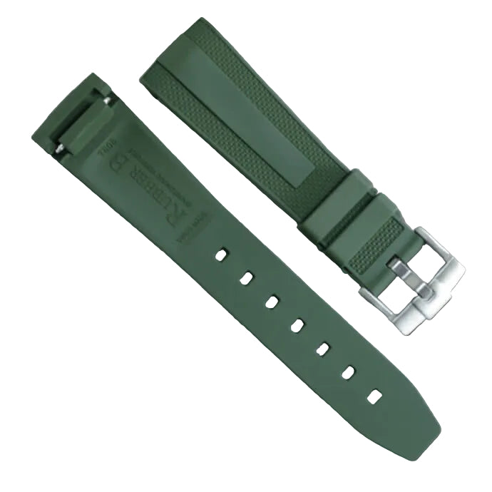 Bracelet en caoutchouc T808 pour Tudor Pelagos FXD 42mm - Vert - RubberB