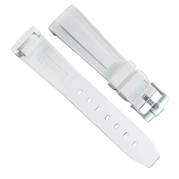 Bracelet en caoutchouc T808 pour Tudor Pelagos FXD 42mm - Blanc - RubberB