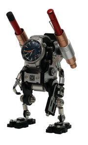 Support de montre Penlite Robot Robotoys finition argent, vue principale