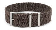 Bracelet perlon KronoKeeper - Marron/Noir - vue principale