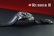 Bracelet RubberB T808 pour Tudor Pelagos FXD - Noir - vue principale