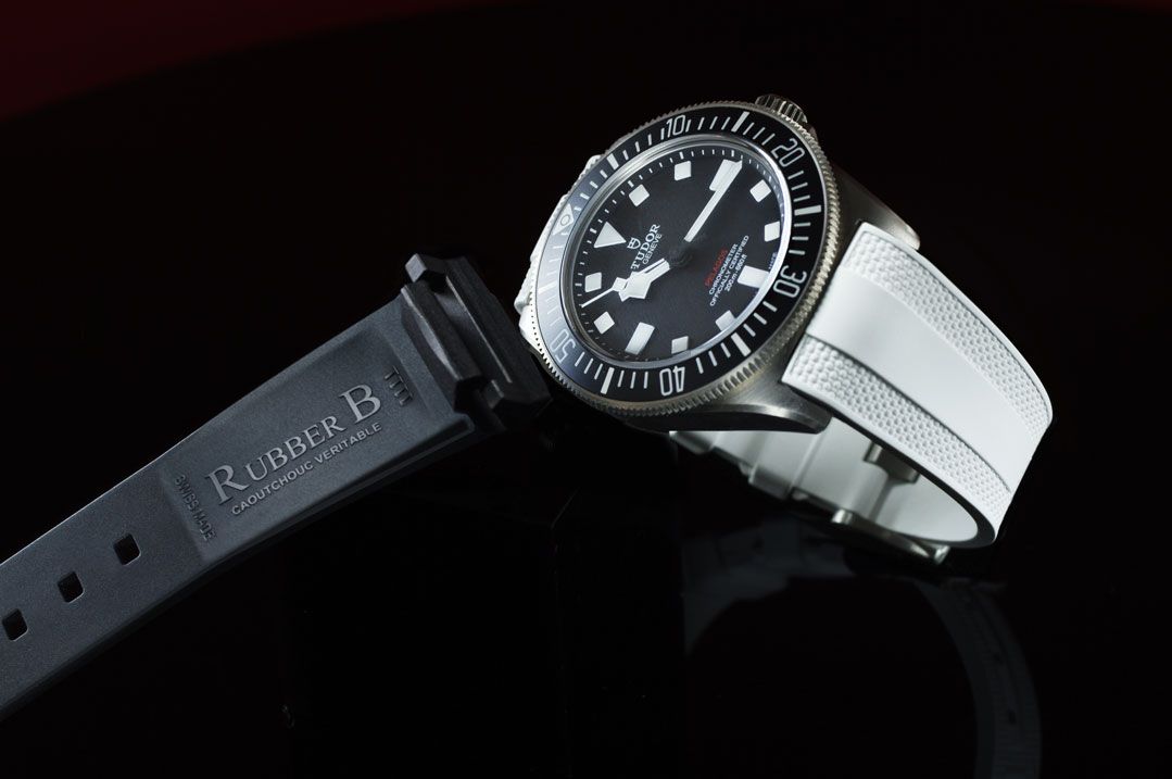 Bracelet RubberB T808 pour Tudor Pelagos FXD - Vert - vue détail