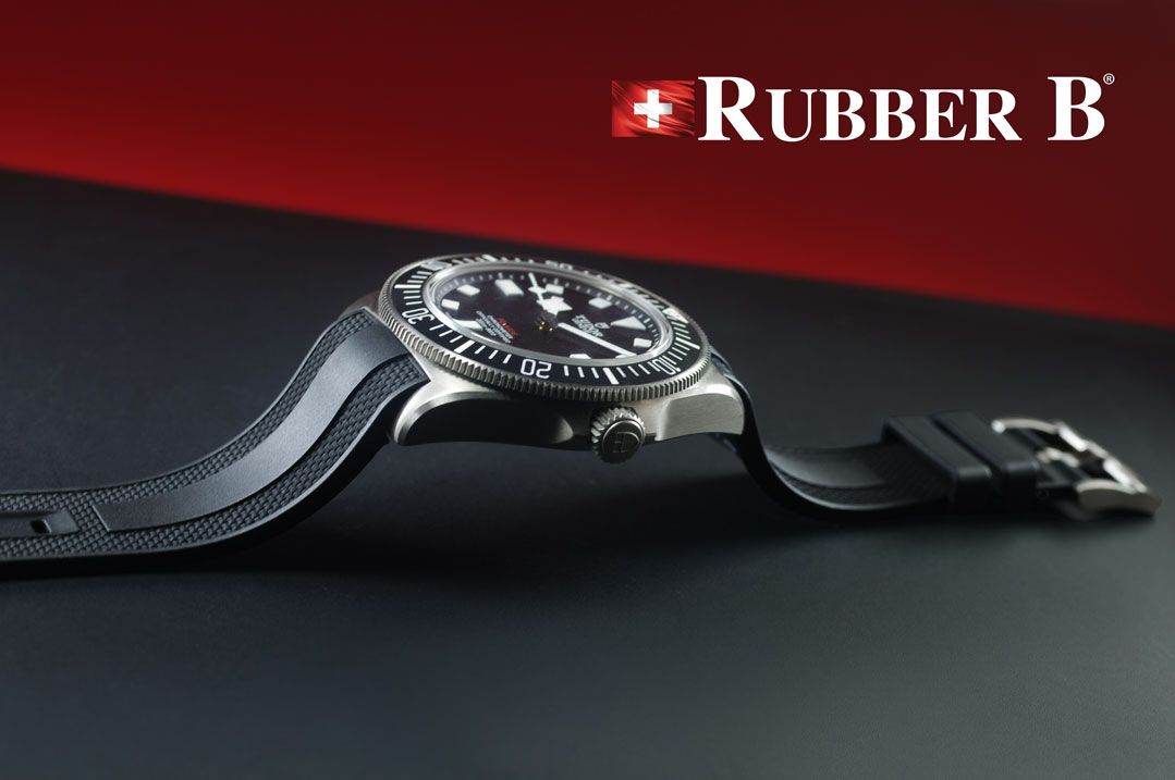 Bracelet RubberB T808 pour Tudor Pelagos FXD - Bleu - vue principale